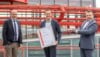 Bild1_Zertifikat_Hygienemanagement_Christoph_Andexlinger_SES_l._Manuel_Mayer_EU-ROPARK_m._TU_V_Klaus_Mlekus_r._